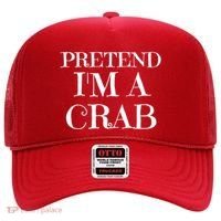 Pretend I'm A Crab Funny Gag Costume Gift Hat thumb 0
