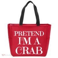 Pretend I'm A Crab Funny Gag Costume Gift Tote Bag thumb 0