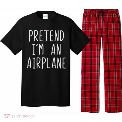 Pretend I'm Airplane Costume Halloween Lazy Easy Air Plane Pajama Set