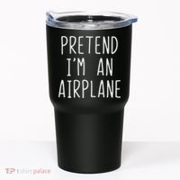 Pretend I'm Airplane Costume Halloween Lazy Easy Air Plane Tumbler thumb 0