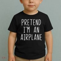 Pretend I'm Airplane Costume Halloween Lazy Easy Air Plane Toddler T-Shirt thumb 2