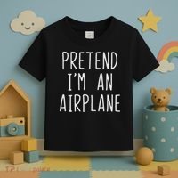 Pretend I'm Airplane Costume Halloween Lazy Easy Air Plane Toddler T-Shirt thumb 3