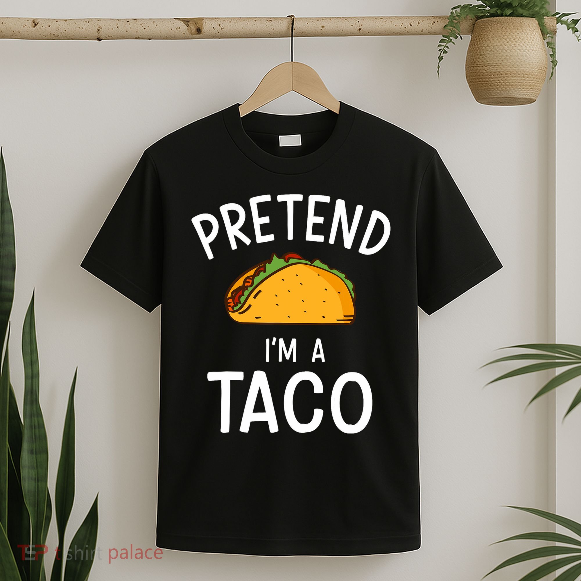 Pretend Im A Taco Easy Lazy Costume For Halloween Party T-Shirt