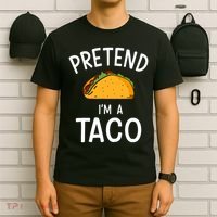 Pretend Im A Taco Easy Lazy Costume For Halloween Party T-Shirt thumb 6