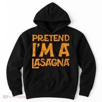 Pretend Im A Im Lasagna Pasta Halloween Costume Hoodie thumb 0