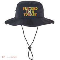 Pretend I'm A Turkey Funny Thanksgiving Party Turkey Groovy Bucket Hat thumb 0