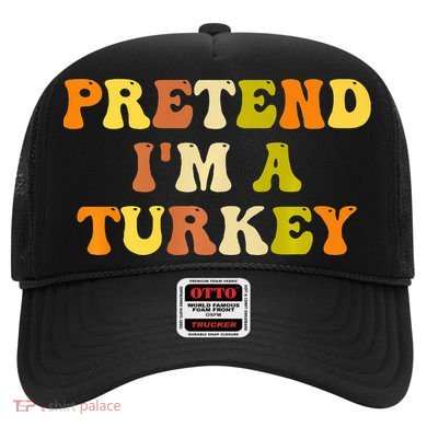 Pretend I'm A Turkey Funny Thanksgiving Party Turkey Groovy Hat