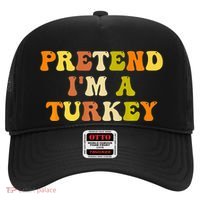 Pretend I'm A Turkey Funny Thanksgiving Party Turkey Groovy Hat thumb 0