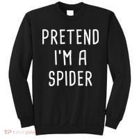 Pretend I'm A Spider Halloween Costume Sweatshirt thumb 0