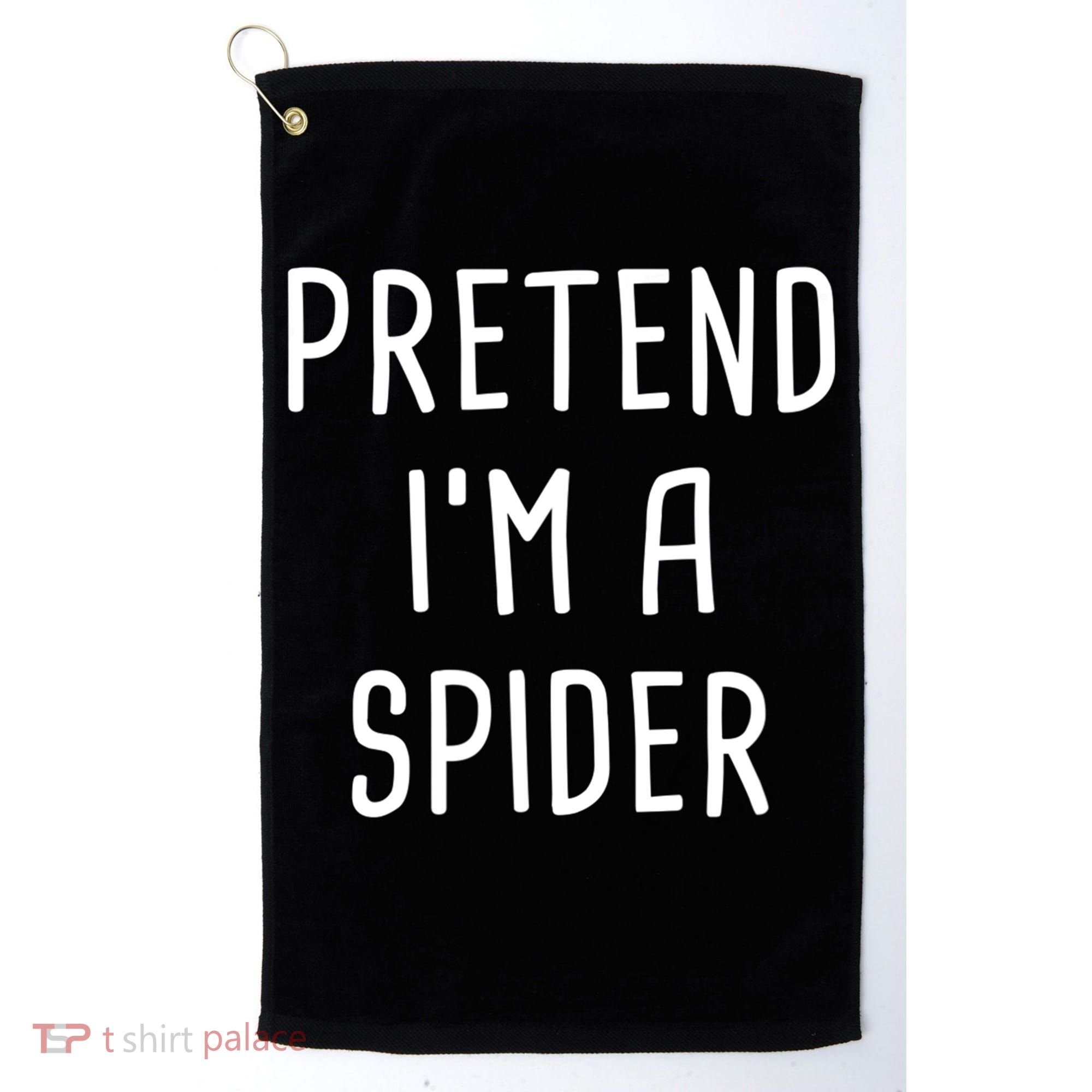 Pretend I'm A Spider Halloween Costume Golf Towel
