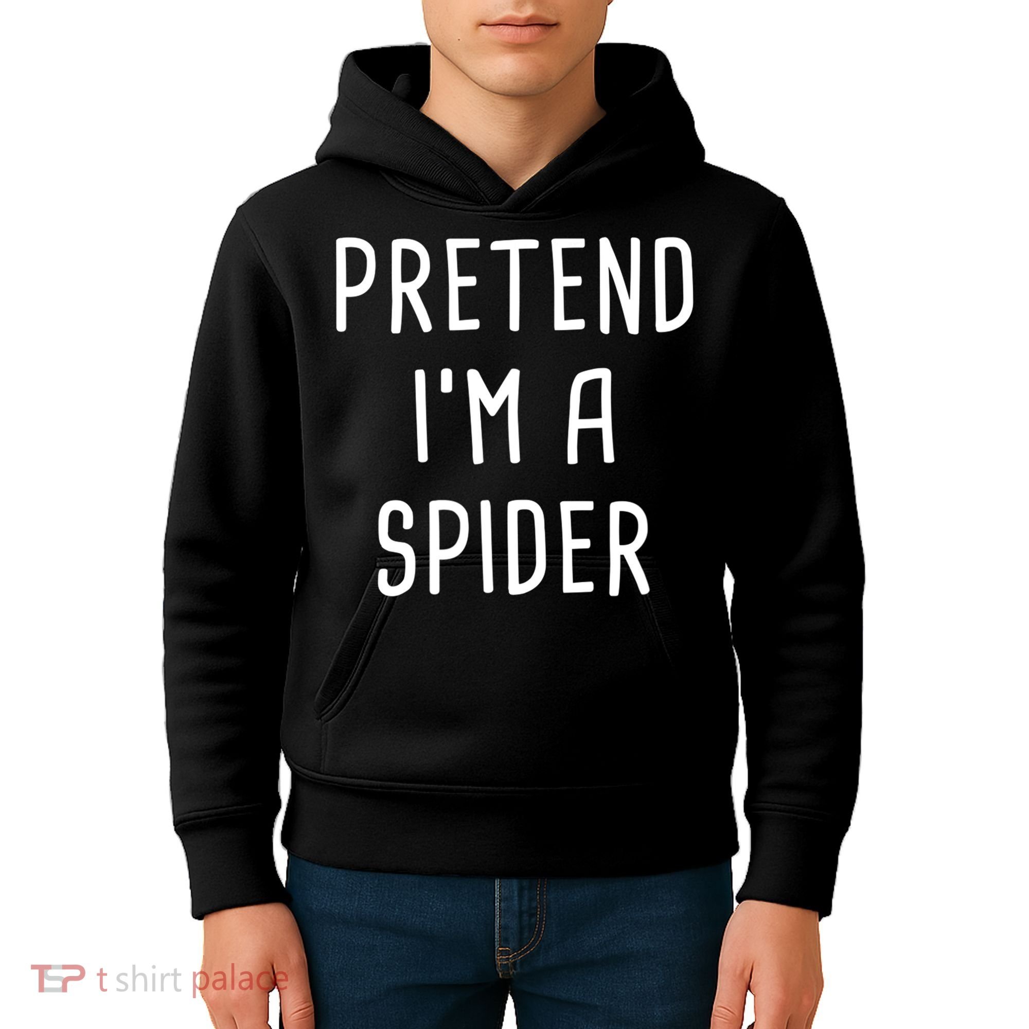Pretend I'm A Spider Halloween Costume Kids Hoodie