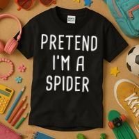 Pretend I'm A Spider Halloween Costume Kids T-Shirt thumb 3