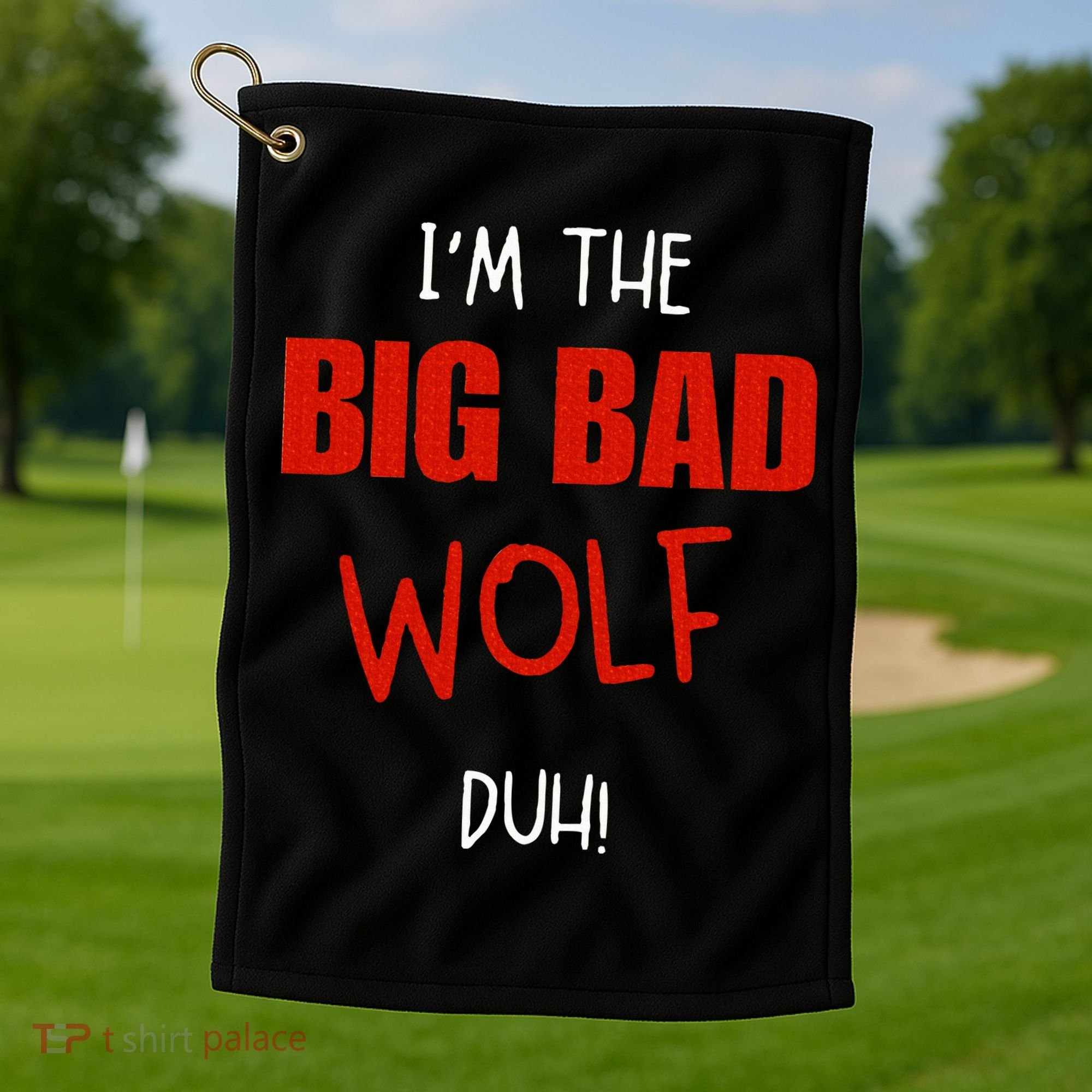 Pretend I'm a wolf costume Halloween party Golf Towel