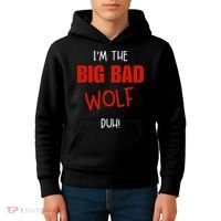 Pretend I'm a wolf costume Halloween party Kids Hoodie thumb 4