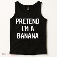 Pretend I'm A Banana Funny Lazy Halloween Costume Tank Top thumb 2