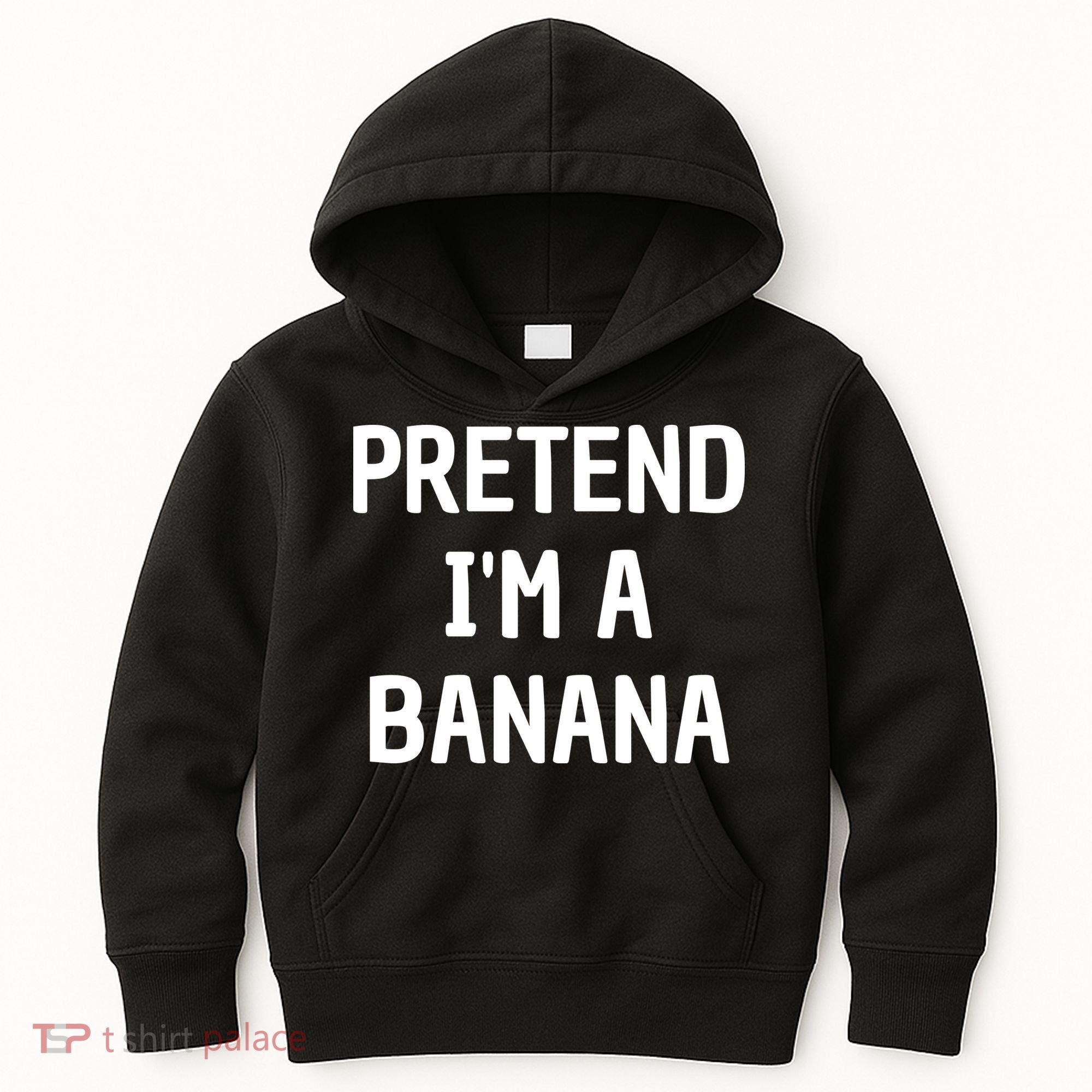 Pretend I'm A Banana Funny Lazy Halloween Costume Kids Hoodie
