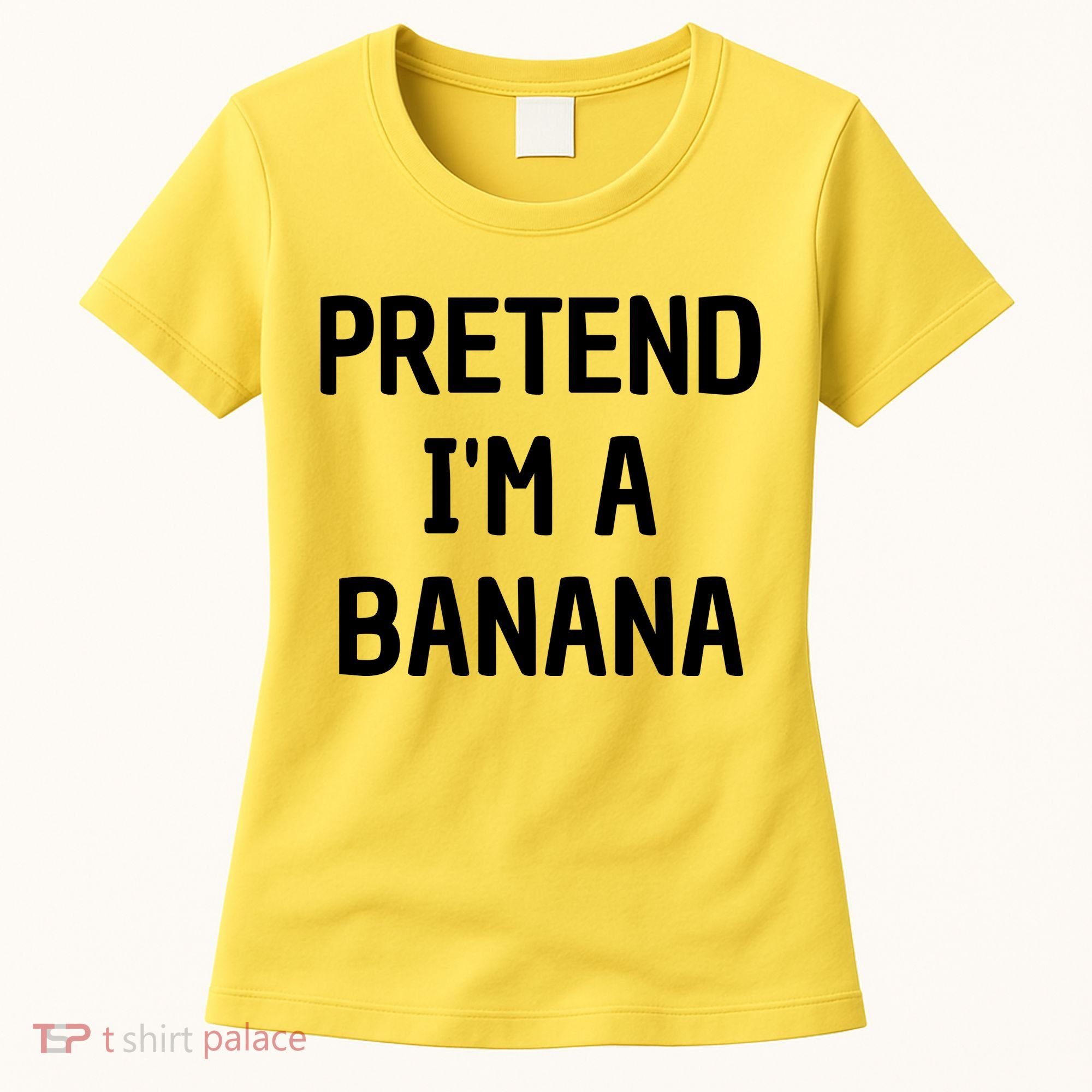 Pretend I'm A Banana Funny Lazy Halloween Costume Women's T-Shirt