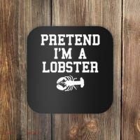 Pretend I'm A Lobster Funny Last Minute Lazy Costume Coaster thumb 0