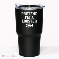 Pretend I'm A Lobster Funny Last Minute Lazy Costume Tumbler thumb 0