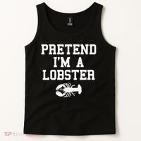 Pretend I'm A Lobster Funny Last Minute Lazy Costume Tank Top thumb 2