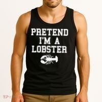 Pretend I'm A Lobster Funny Last Minute Lazy Costume Tank Top thumb 3