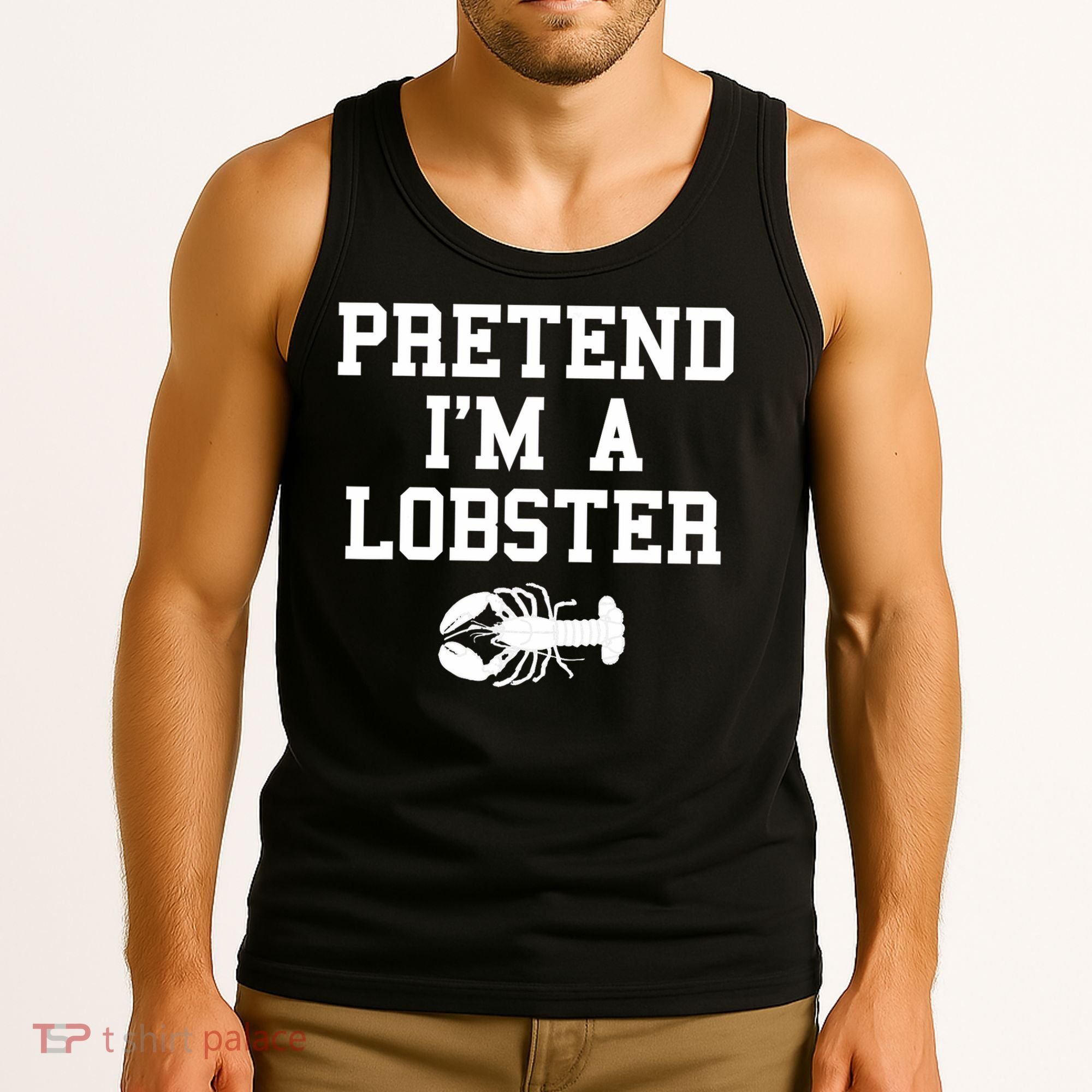 Pretend I'm A Lobster Funny Last Minute Lazy Costume Tank Top