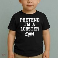 Pretend I'm A Lobster Funny Last Minute Lazy Costume Toddler T-Shirt thumb 2