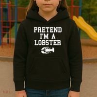 Pretend I'm A Lobster Funny Last Minute Lazy Costume Kids Hoodie thumb 3