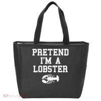 Pretend I'm A Lobster Funny Last Minute Lazy Costume Tote Bag thumb 0