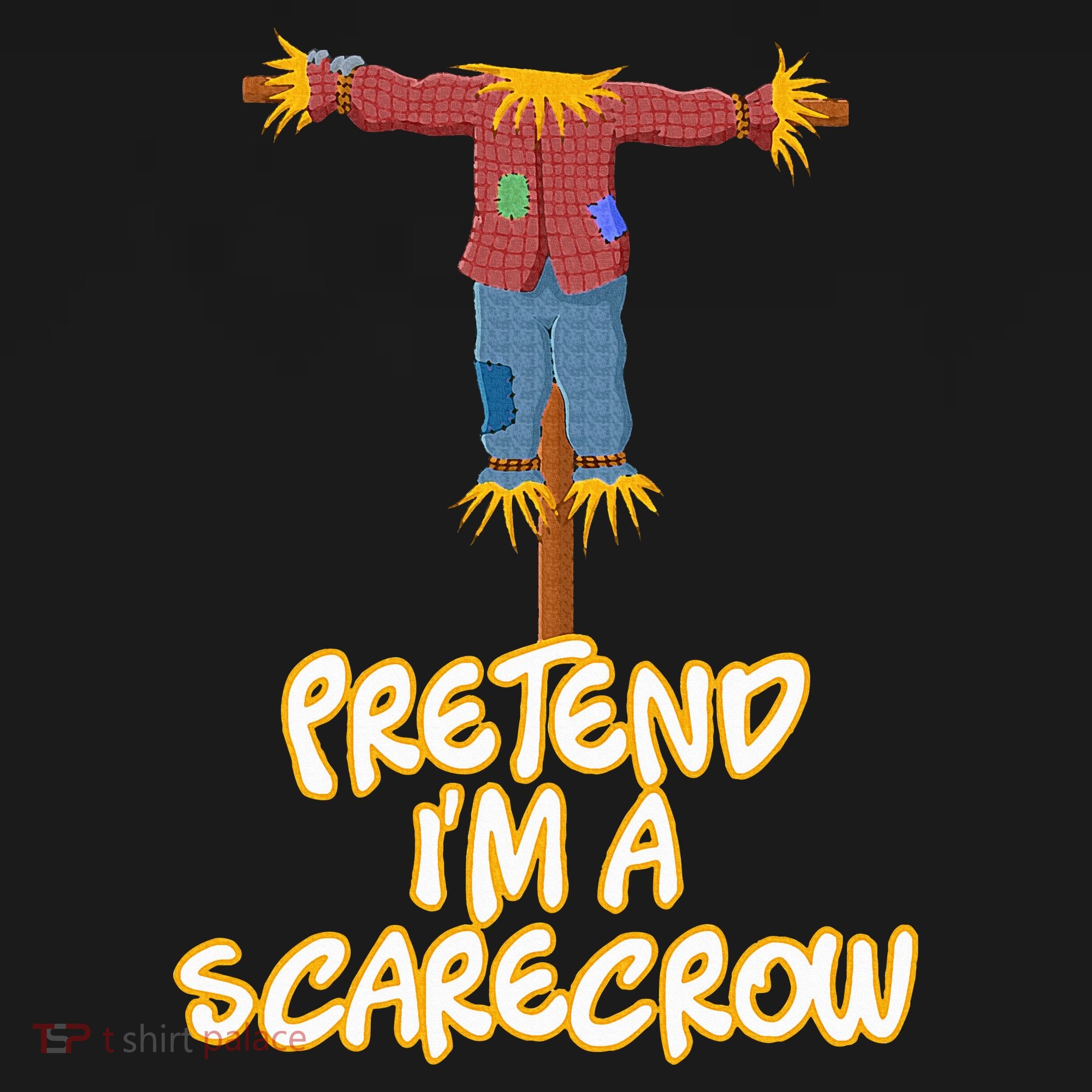Pretend I'm a Scarecrow Halloween Lazy Scarecrow Costume Women's Hoodie