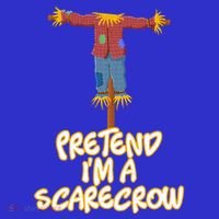 Pretend I'm a Scarecrow Halloween Lazy Scarecrow Costume Sweatshirt thumb 3