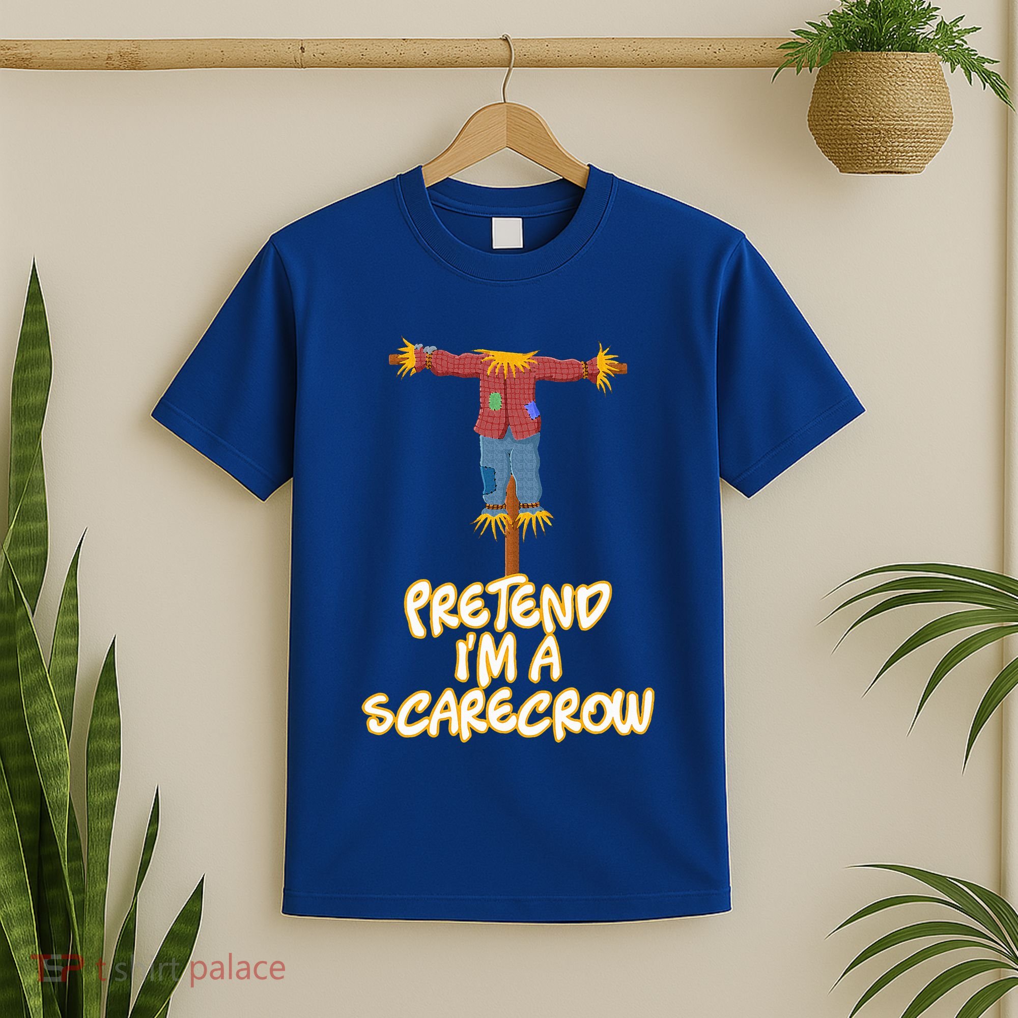 Pretend I'm a Scarecrow Halloween Lazy Scarecrow Costume T-Shirt