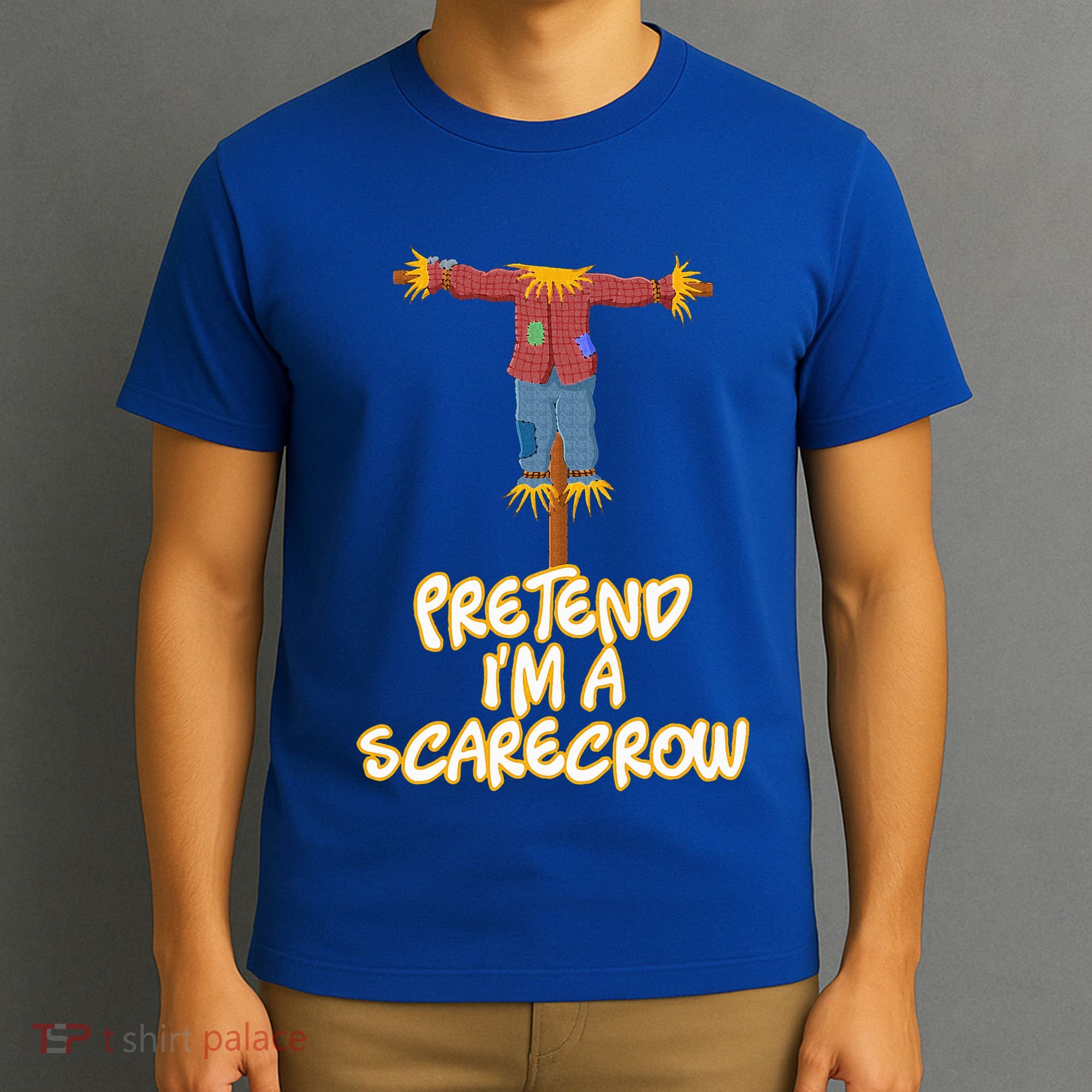 Pretend I'm a Scarecrow Halloween Lazy Scarecrow Costume T-Shirt