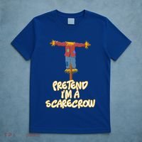Pretend I'm a Scarecrow Halloween Lazy Scarecrow Costume T-Shirt thumb 5