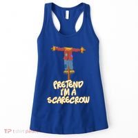 Pretend I'm a Scarecrow Halloween Lazy Scarecrow Costume Women's Tank Top thumb 0