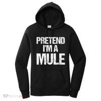 Pretend I'm a Mule Costume Funny Lazy Halloween Women's Hoodie thumb 0