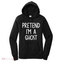 Pretend I'm A Ghost Costume Halloween Lazy Easy Women's Hoodie thumb 0