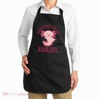 Pretend I'm An Axolotl Funny Lazy Halloween Costume  Apron thumb 2