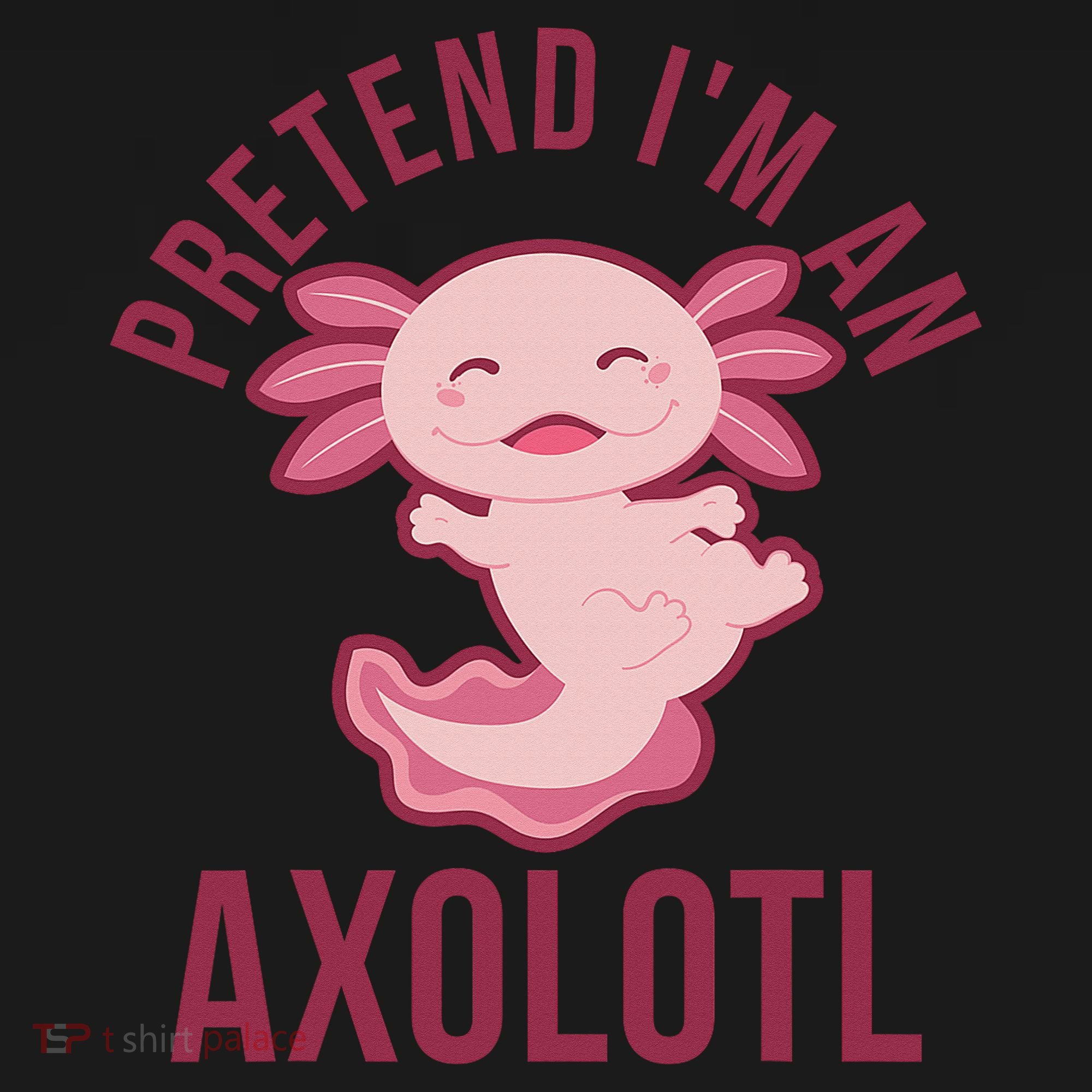 Pretend I'm An Axolotl Funny Lazy Halloween Costume  Coaster