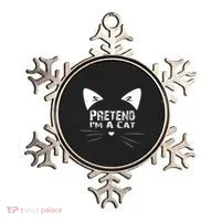 Pretend I'm A Cat Funny Costume Meow Ornament thumb 0