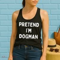 Pretend Im A Dogman Adults Halloween Costume Women's Tank Top thumb 2