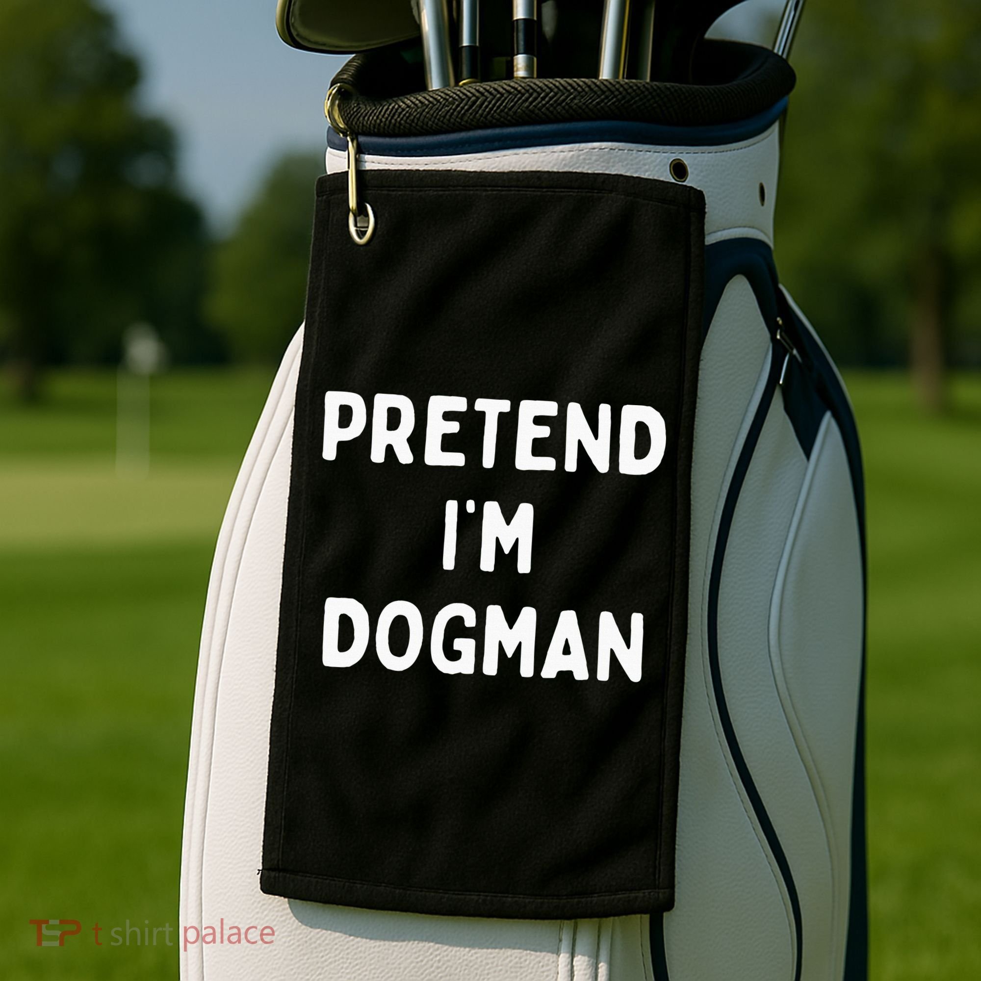 Pretend Im A Dogman Adults Halloween Costume Golf Towel