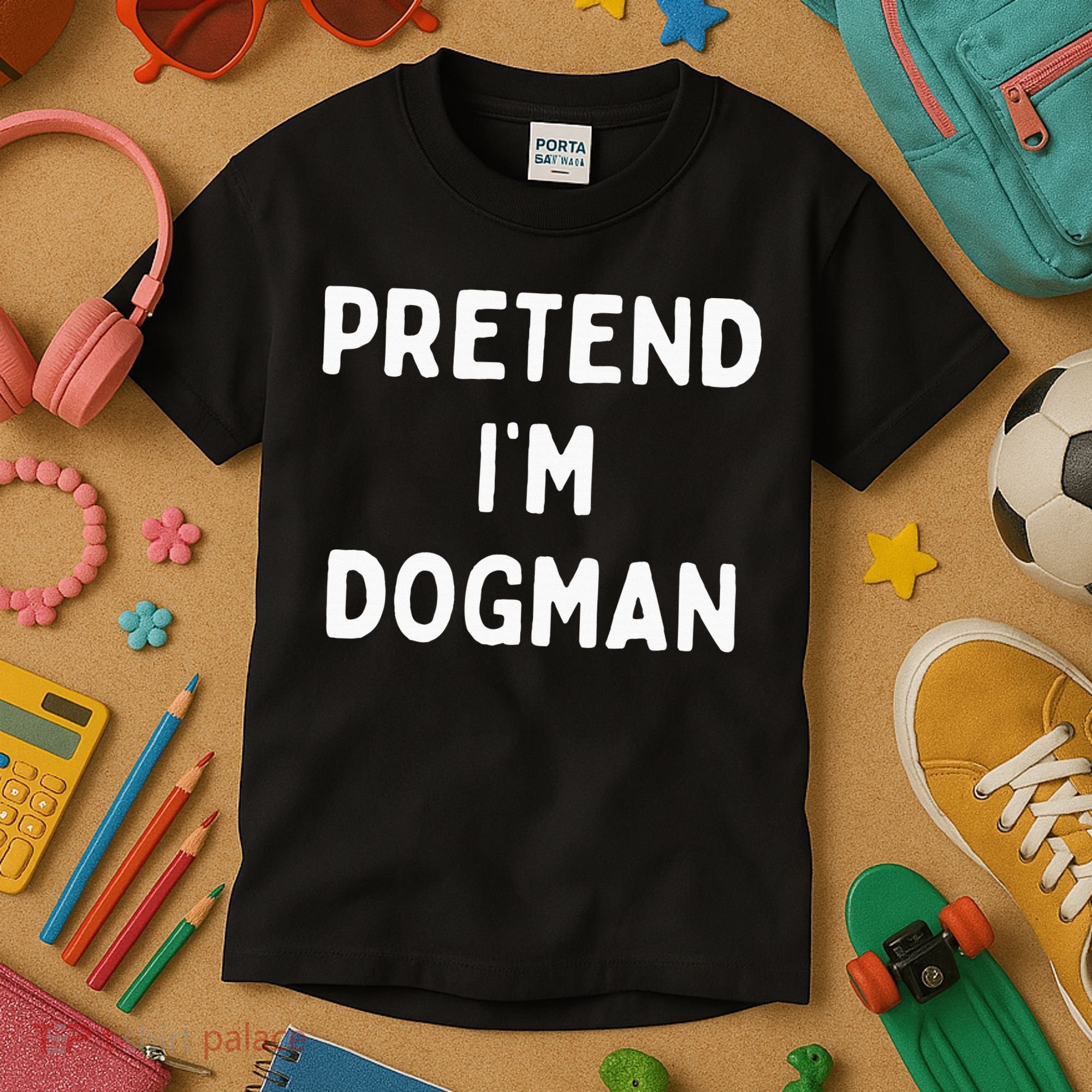 Pretend Im A Dogman Adults Halloween Costume Kids T-Shirt