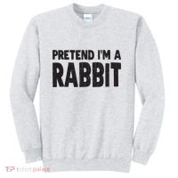 Pretend I'm A Rabbit Easy Halloween Costume Sweatshirt thumb 0