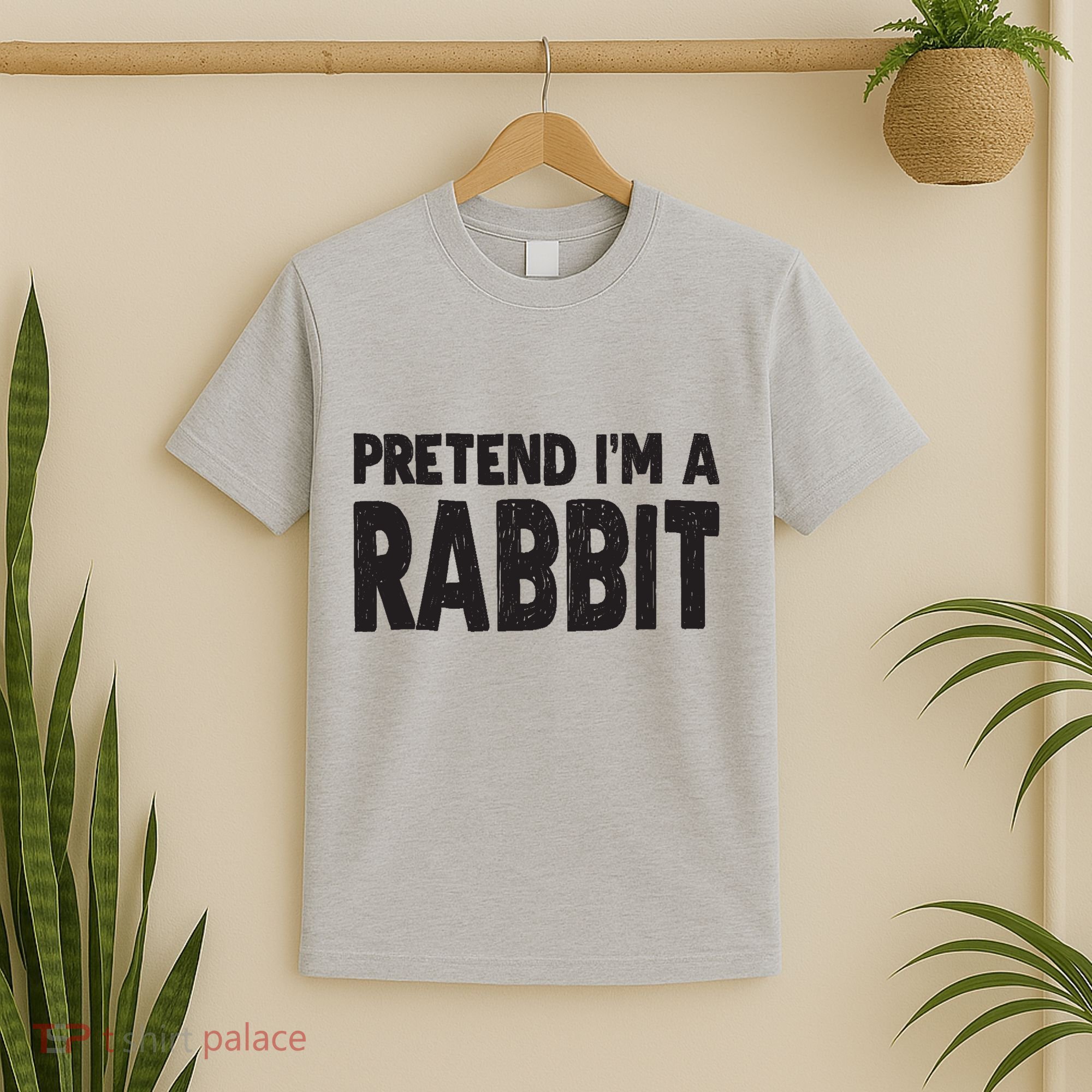Pretend I'm A Rabbit Easy Halloween Costume T-Shirt