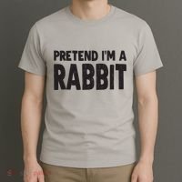 Pretend I'm A Rabbit Easy Halloween Costume T-Shirt thumb 3