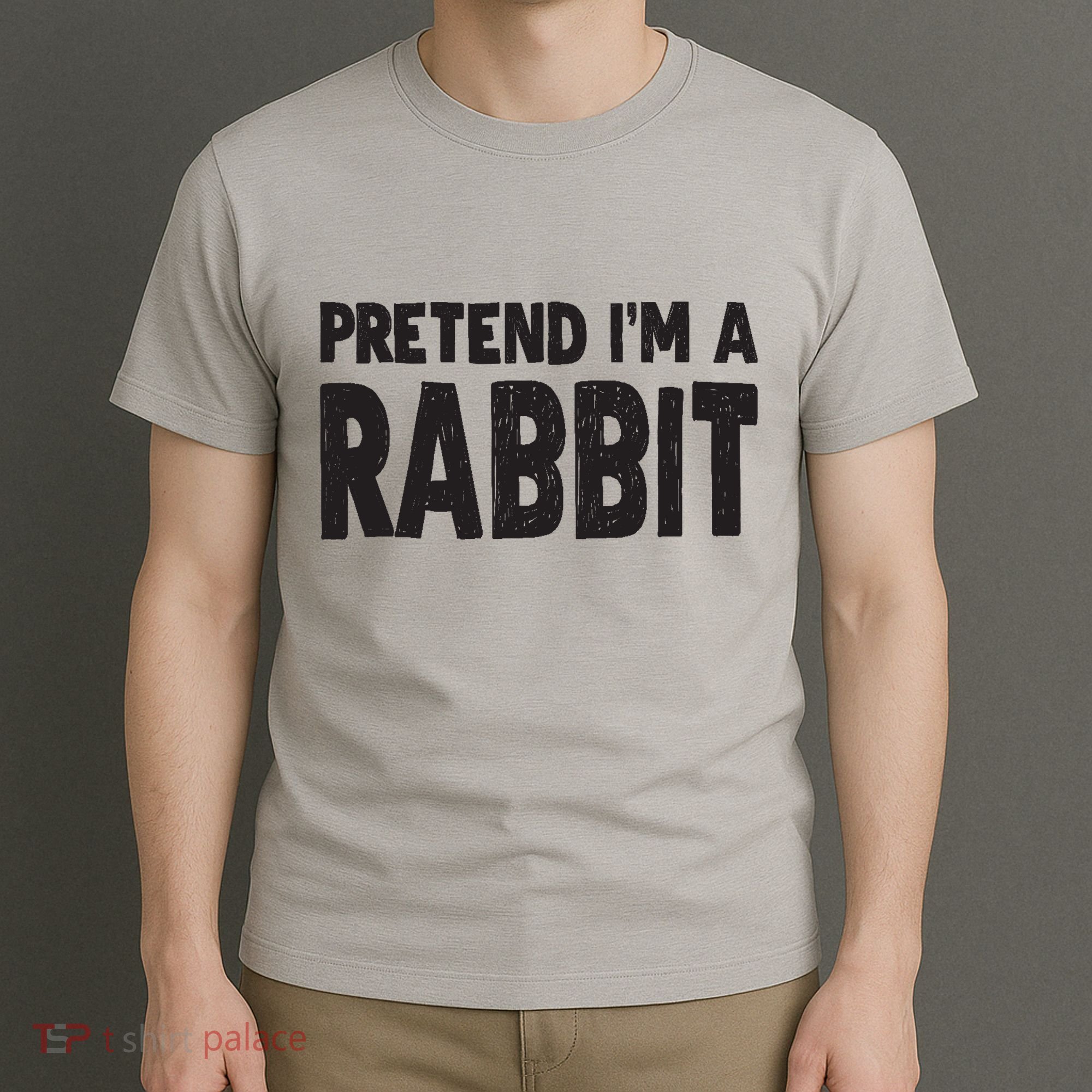 Pretend I'm A Rabbit Easy Halloween Costume T-Shirt