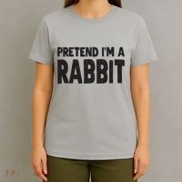 Pretend I'm A Rabbit Easy Halloween Costume T-Shirt thumb 4