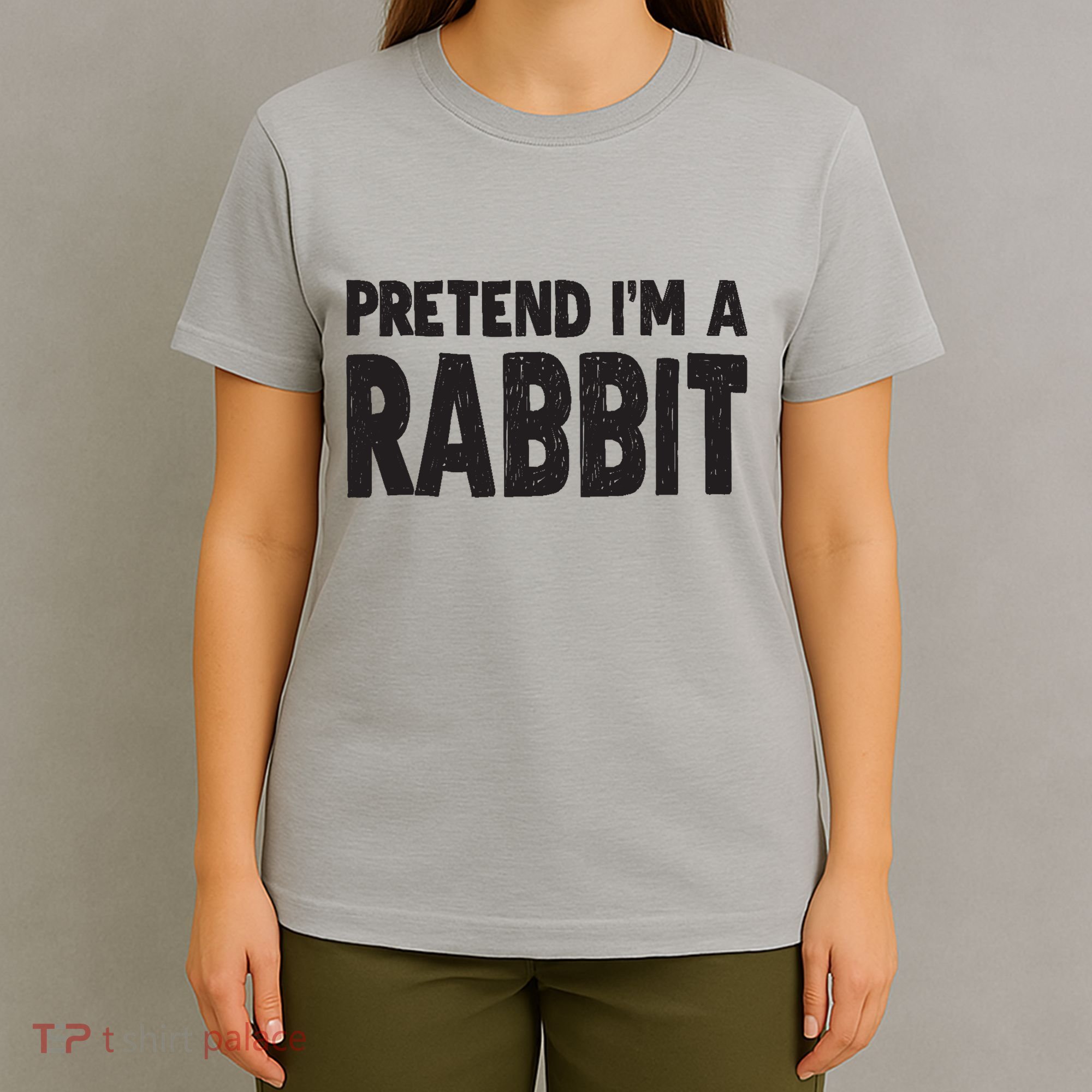 Pretend I'm A Rabbit Easy Halloween Costume T-Shirt