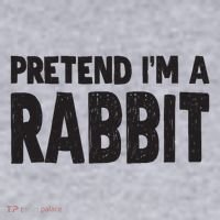 Pretend I'm A Rabbit Easy Halloween Costume Women's Sweatshirt thumb 2